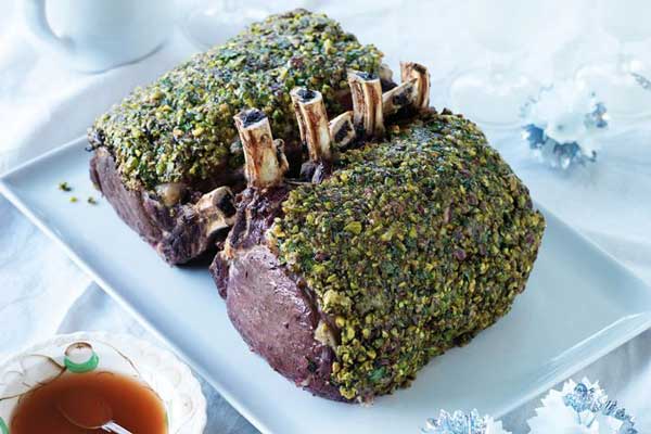 بیف با خردل و پسته