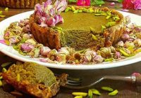 تارت خرما با حلوا پسته