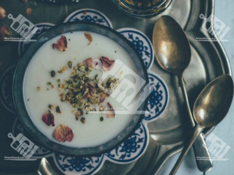 فرنی با آرد برنج