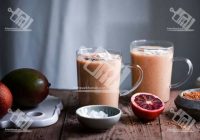 اسموتی انبه و پرتقال خونی