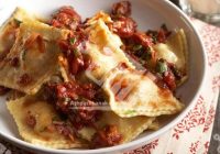 راویولی سوسیس با سس مارینارا