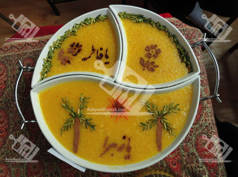 نمونه هایی از تزیین شله‌ زرد-طرز تهیه شله زرد5 -ماه رمضان-آشپزخانک