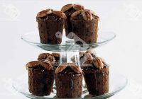 کاپ کیک شکلاتی خرما و آجیل