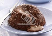 کیک شکلاتی با مرکز مذاب